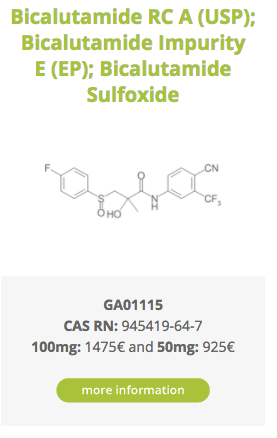 Bicalutamide RC A (USP); Bicalutamide Impurity E (EP); Bicalutamide Sulfoxide