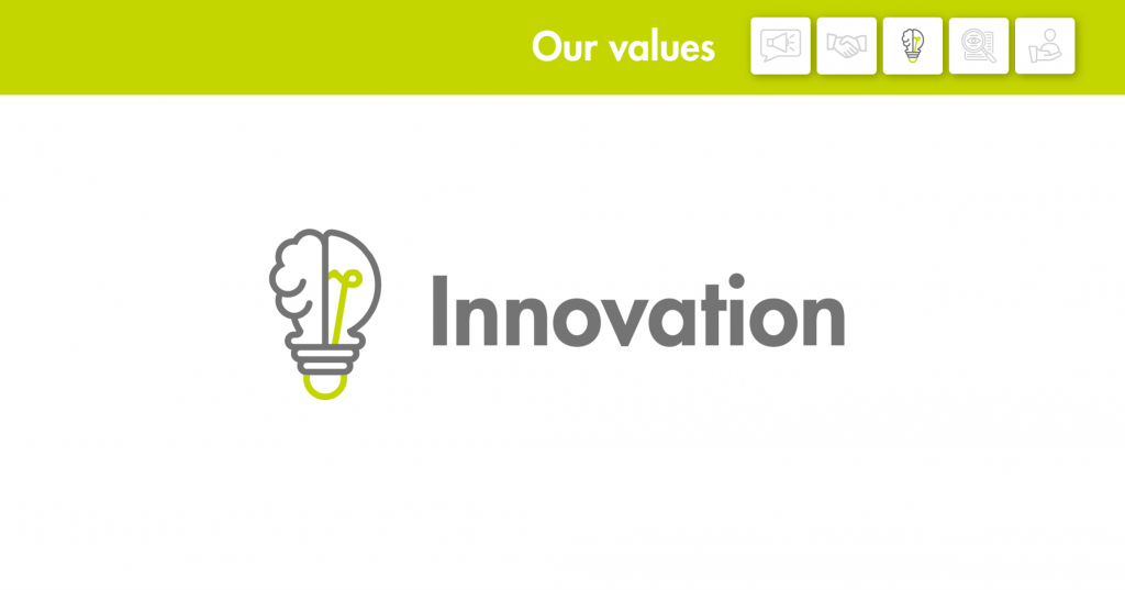 Our values: Innovation