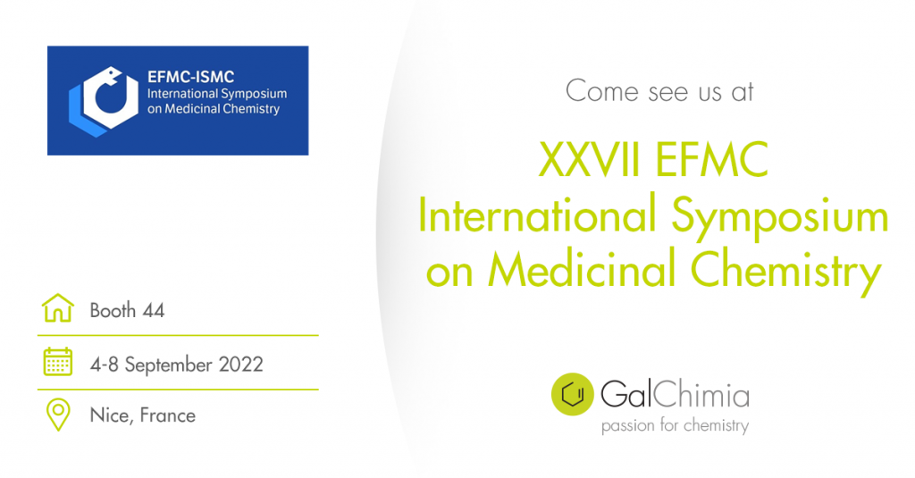 Meet us at the flagship event of the European Federation for Medicinal Chemistry and Chemical Biology, which is taking place in Nice (France) on September 4-8, 2022.